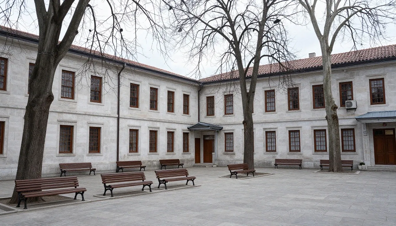 Konsolosluk salonu ve başvuru bekleme alanı